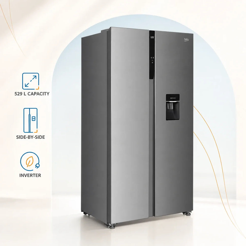 Beko Side by Side Inverter Refrigerator 529 Ltr