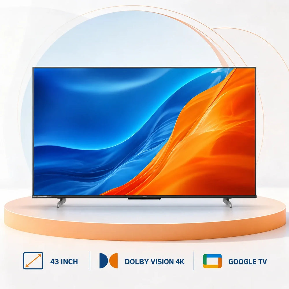 Hisense 43 Inch Bezelless Dolby Vision 4K UHD Smart Voice Control Google TV