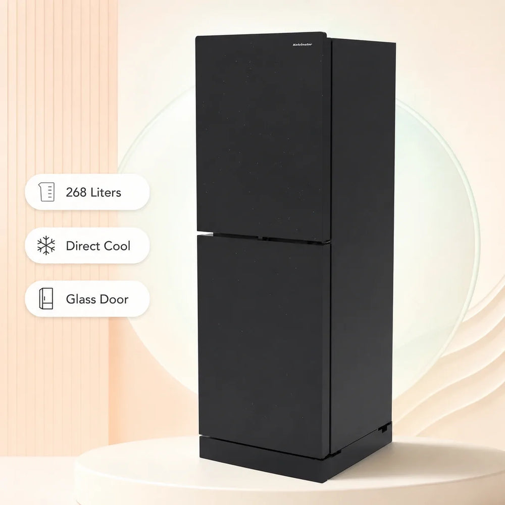 Kelvinator 268 Liters Direct Cool Top Mounted Glass Door Refrigerator