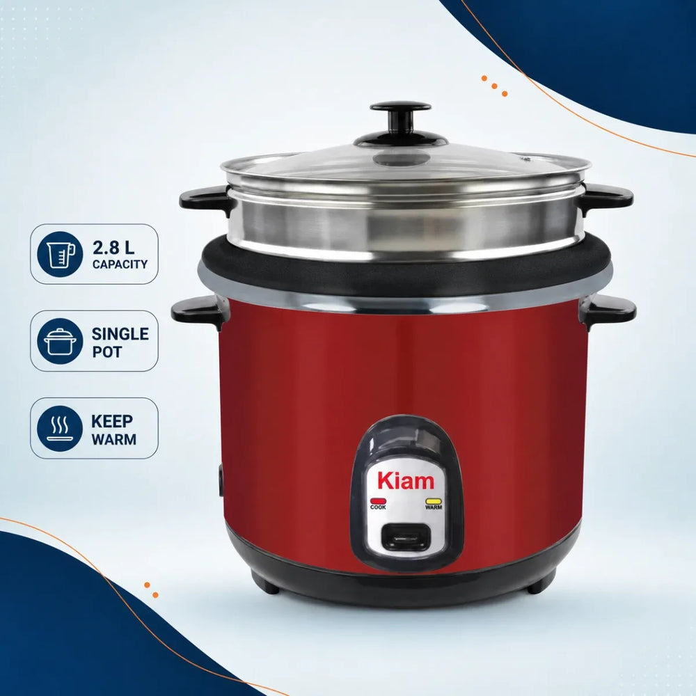 Kiam Rice Cooker 2.8L Single Pot