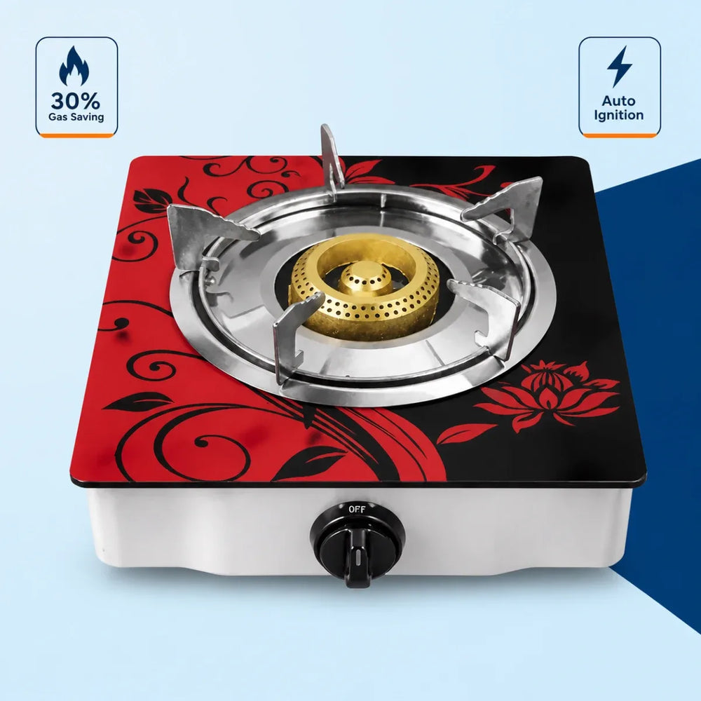 Kiam Single Burner LPG Gas Stove with Glass