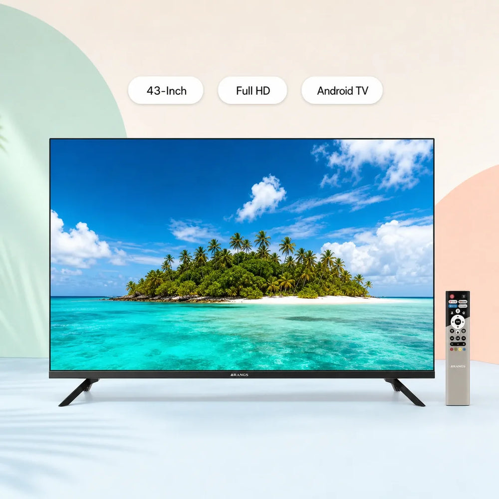 Rangs 43-Inch Google Certified Frameless FHD Android TV