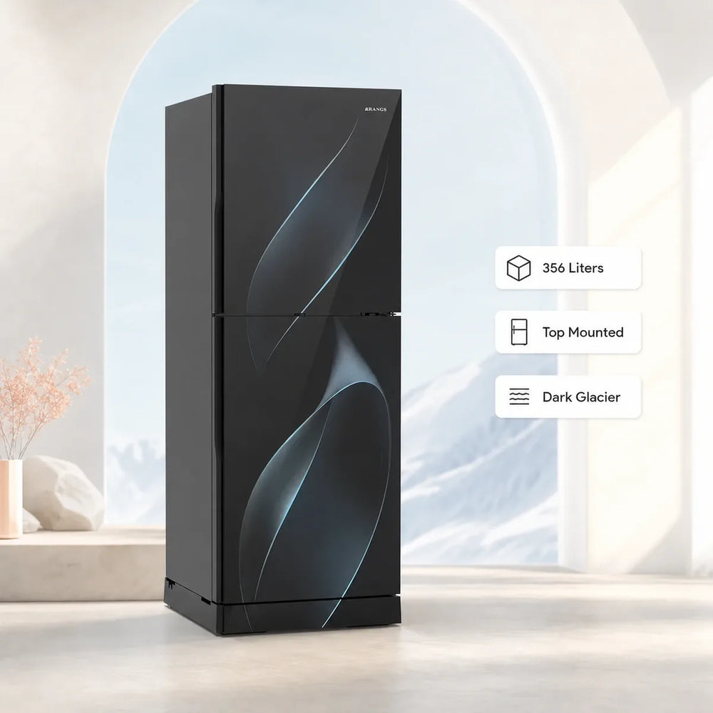 Rangs Dark Glacier Top Mounted 356L Refrigerator