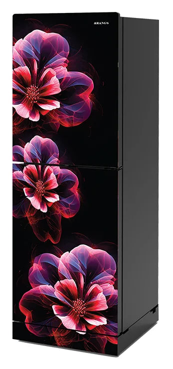 Rangs Ember Red Flower 261 Ltr Refrigerator