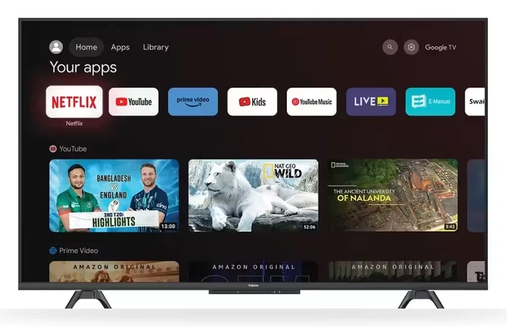 Vision 43” QLED Google TV 4K RQ1 Galaxy Pro