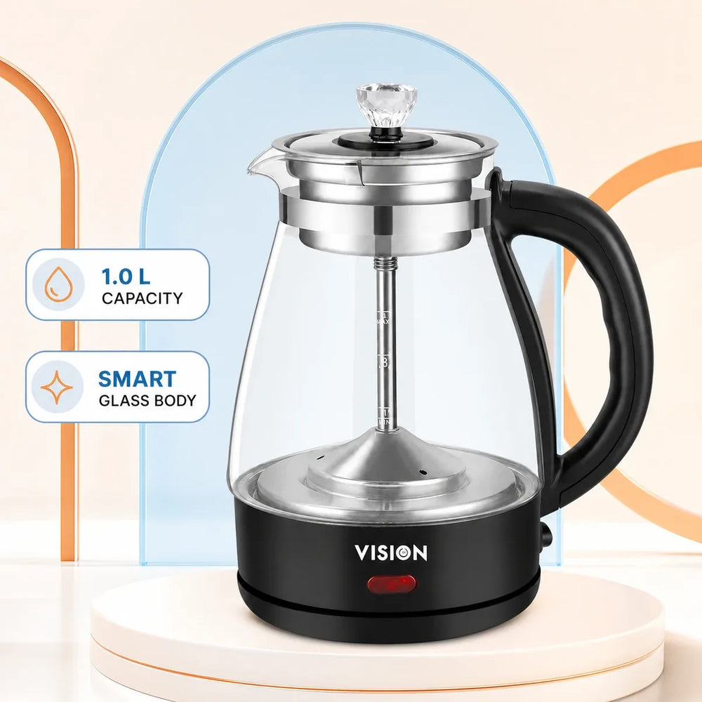 Vision E. Kettle 1.0L VIS-EK-020 (Smart Glass)