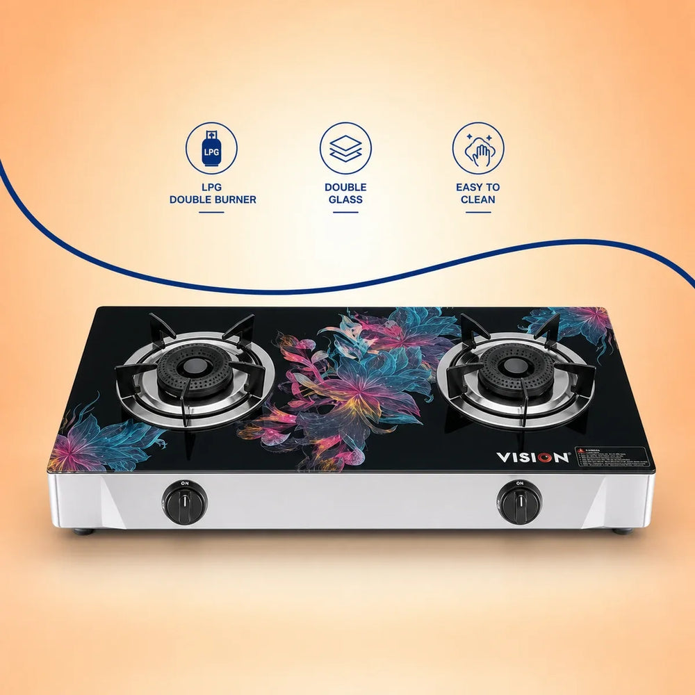 Vision LPG Double Glass Gas Stove