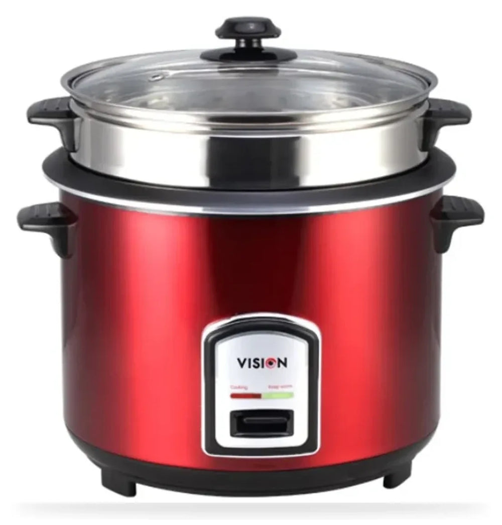 Vision Rice Cooker 3.0 Ltr 100 SS Red Double Pot