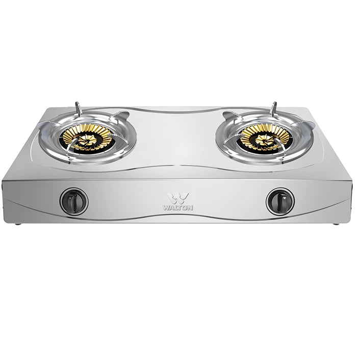 Walton Double Burner Gas Stove SS - WGS-DSB2