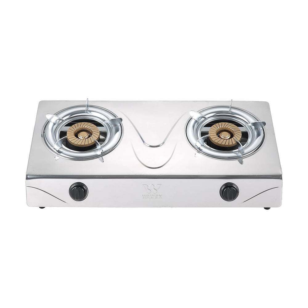 Walton Stainless Steel Double Burner Gas Stove - WGS-DS2
