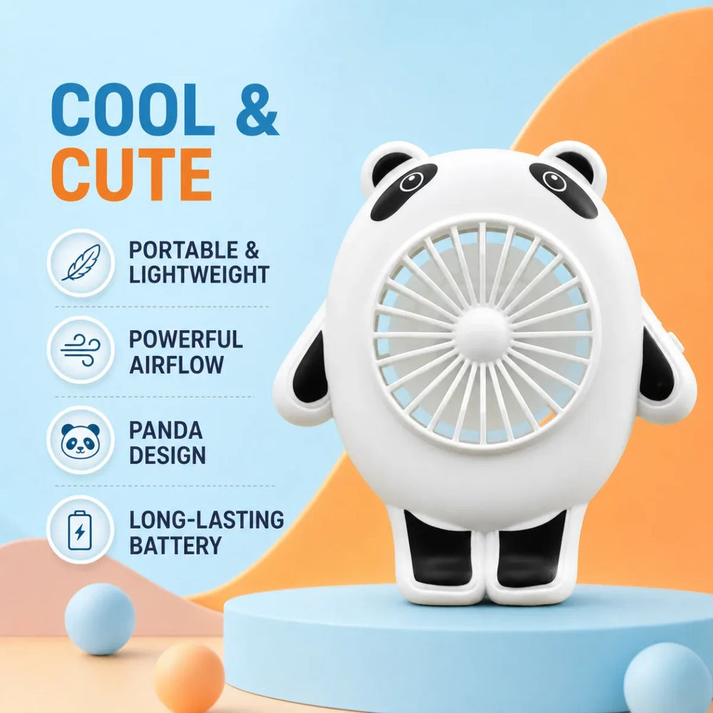 Chinese Panda Handheld Fan