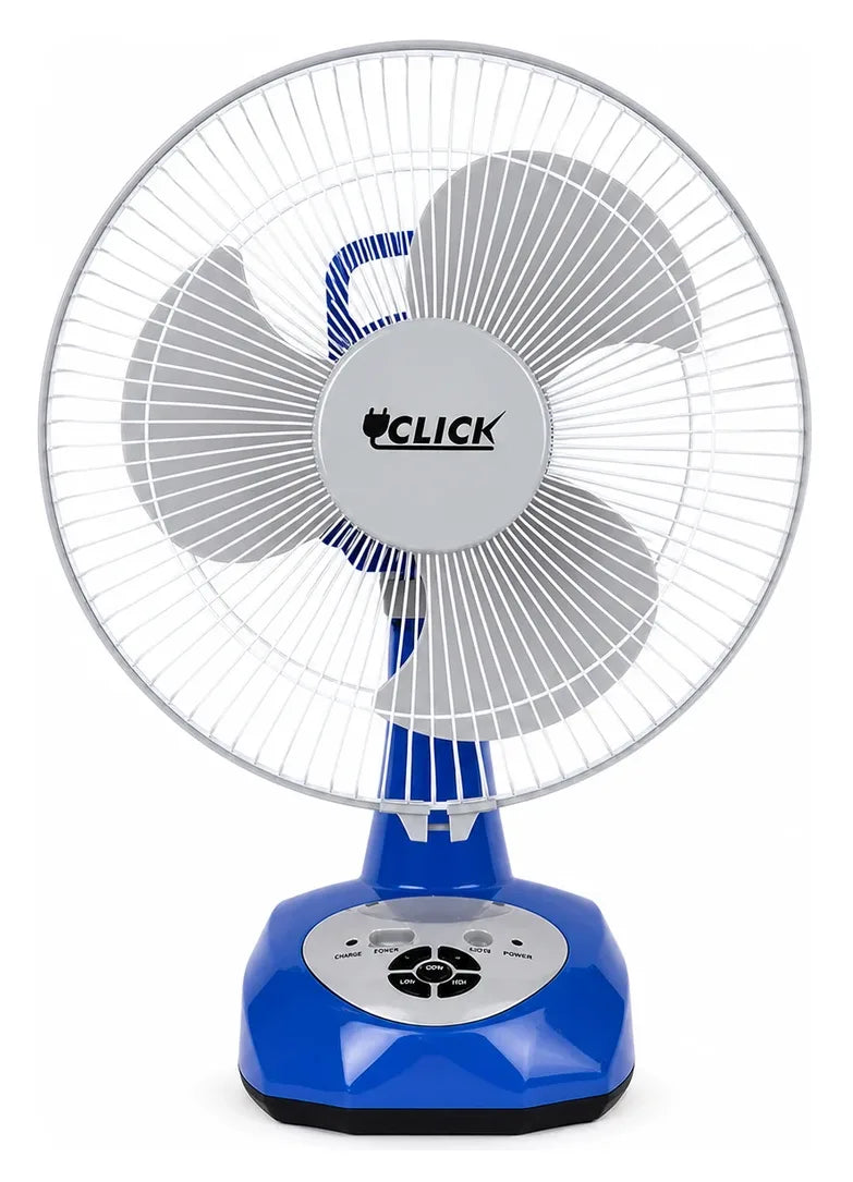 Click Rechargeable Table Fan 12″