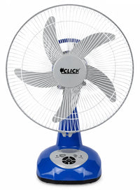Click Rechargeable Table Fan 14” – Blue