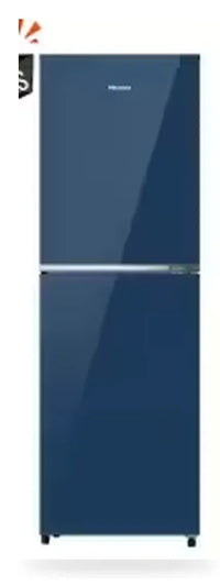 Hisense 277L TMF Inverter Glass Door Refrigerator Royal Blue