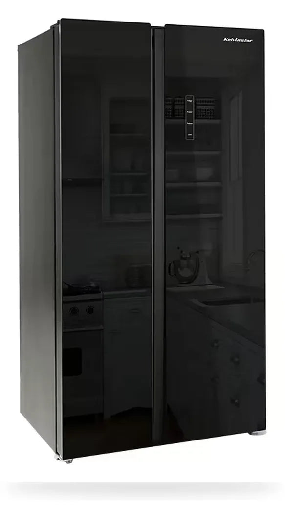 Kelvinator 537 Liter Inverter Side by Side Glass Door No Frost Refrigerator