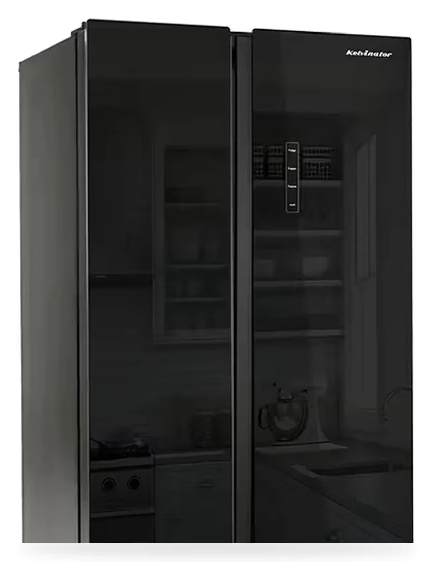 Kelvinator 537 Liter Inverter Side by Side Glass Door No Frost Refrigerator