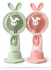Rabbit Ear Mini LED Cartoon Fan