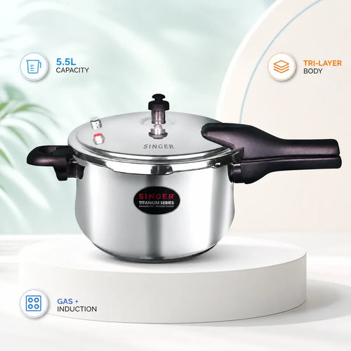 Singer Pressure Cooker 5.5L SPP-5.5I-SS