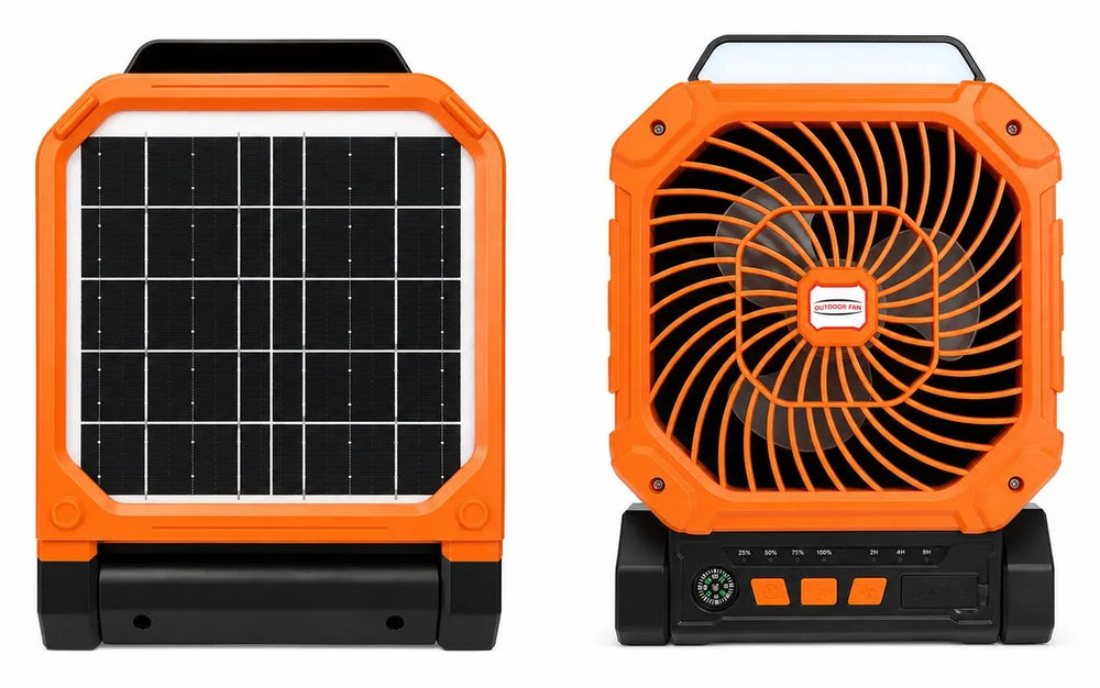 Solar Outdoor Rechargeable Fan X16