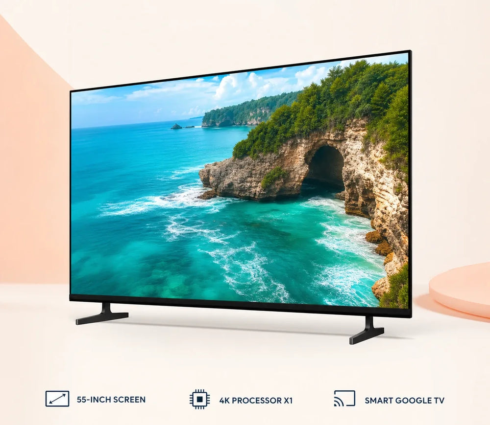 Sony 55 Inch Bravia 2 II 4K Processor X1™ 4K Ultra HD High Dynamic Range (HDR) Smart TV (Google TV)
