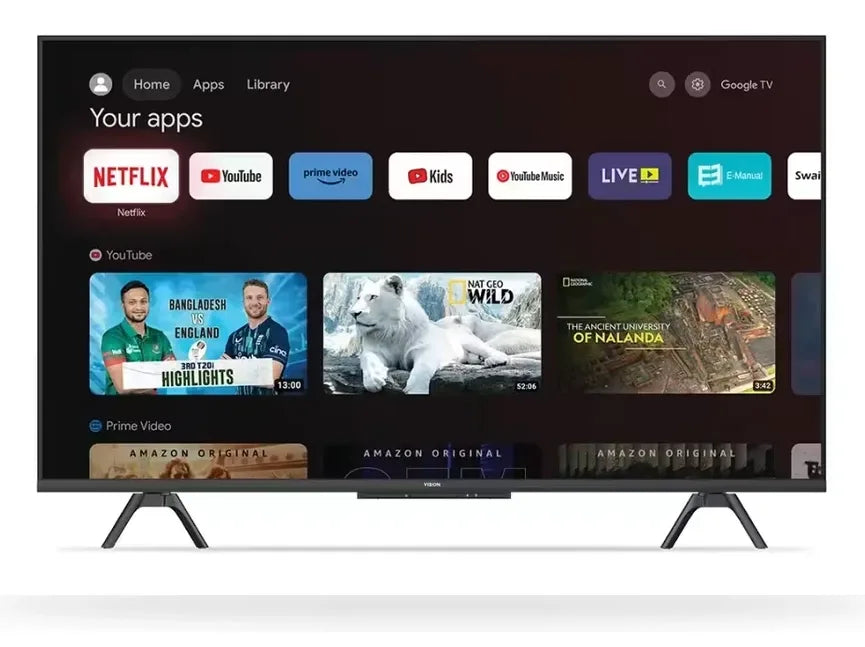 Vision 43” QLED Google TV 4K RQ1 Galaxy Pro