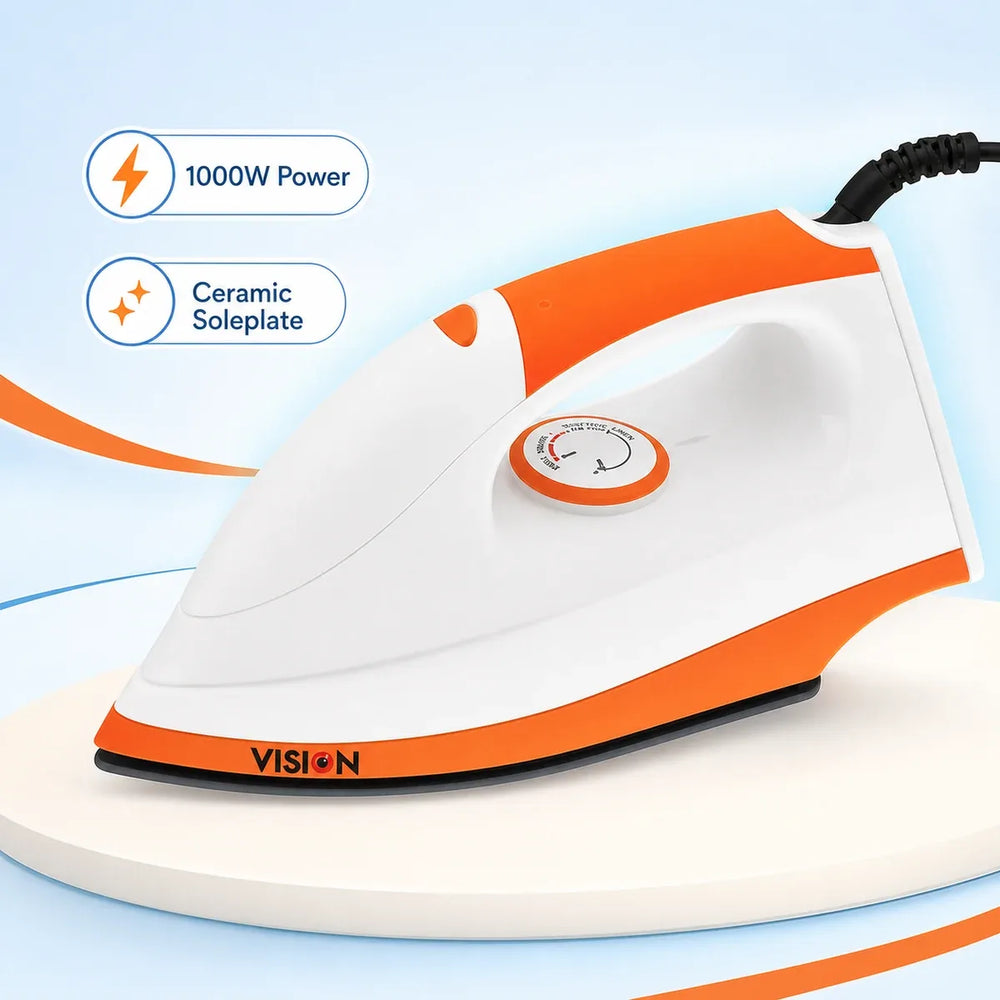 Vision Dry Electric Iron VIS-YPF 633 Orange
