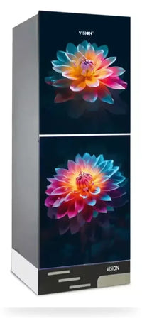 Vision Glass Door Refrigerator RE-180 Liter Lotus Poddo Top Mount