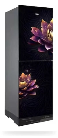 Vision Glass Door Refrigerator RE-222 Liter Purple Digital Lotus Top Mount