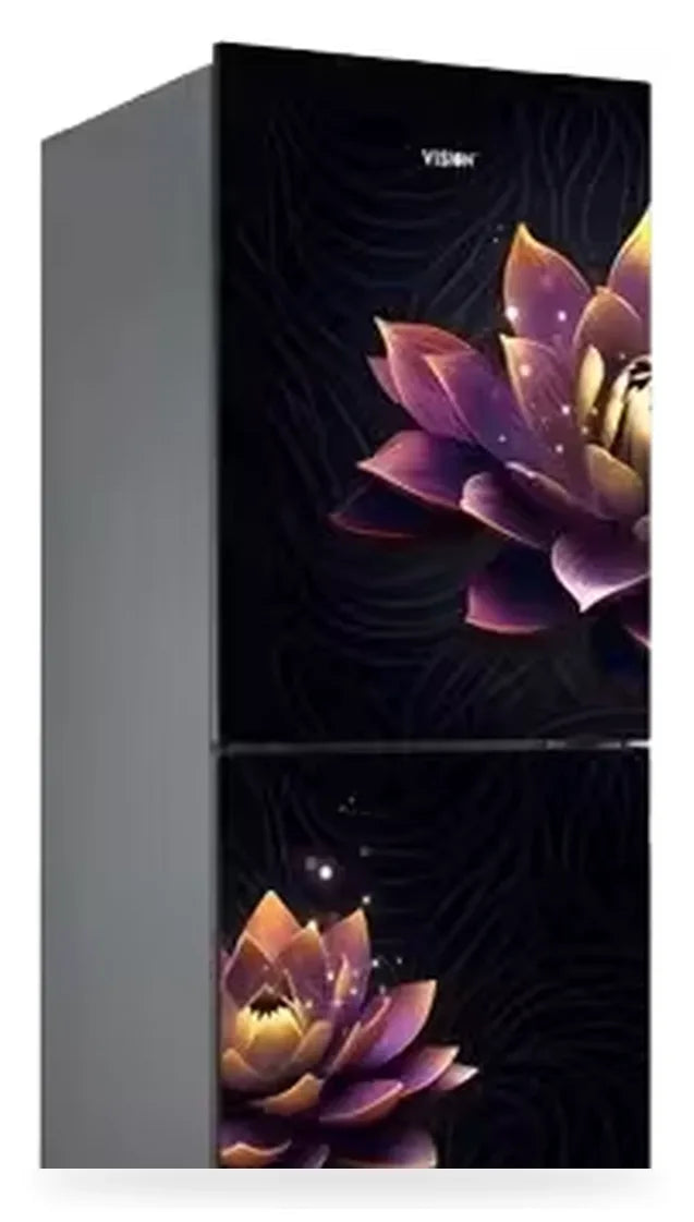 Vision Glass Door Refrigerator RE-222 Liter Purple Digital Lotus Top Mount