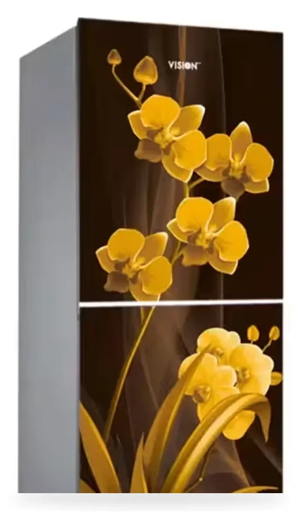 Vision Glass Door Refrigerator RE-238 Liter Pansy Fancy Bottom Mount