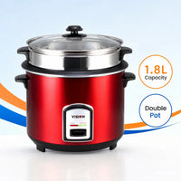 Vision Rice Cooker 1.8 L REL-40-06 SS Red (Double Pot)
