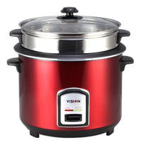 Vision Rice Cooker 1.8 L REL-40-06 SS Red (Double Pot)
