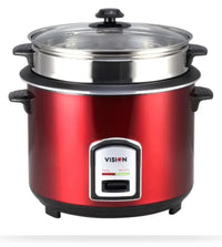 Vision Rice Cooker 3.0 Ltr 100 SS Red Double Pot