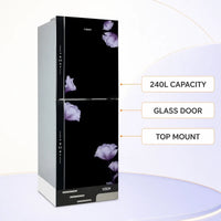 Vision VSN GD Refrigerator RE-240L Mirror Purple FL-TM