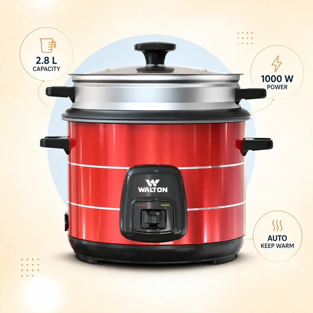 Walton 2.8 Liter Rice Cooker