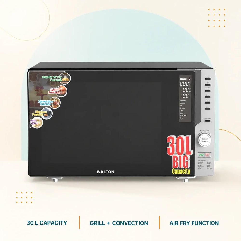 Walton 30L Multi-Function Microwave Oven Convection