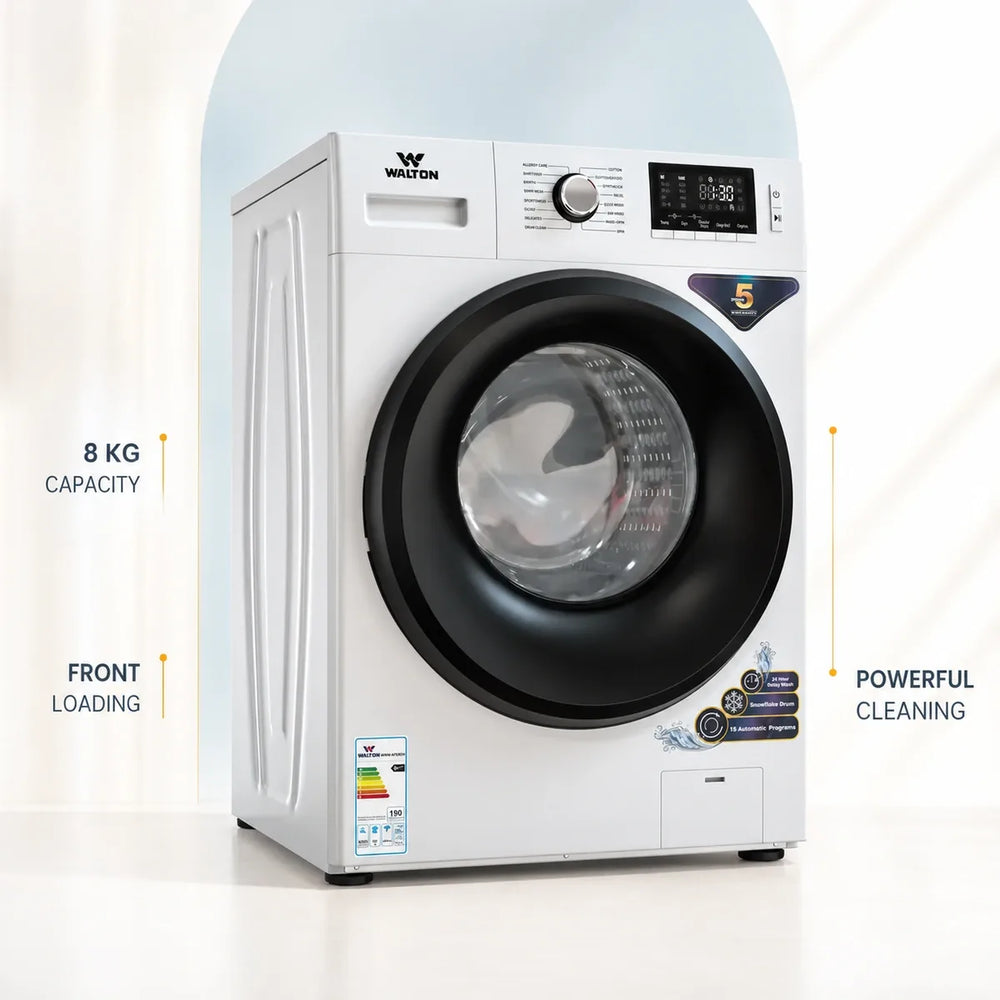 Walton 8Kg Front Loading Washing Machine