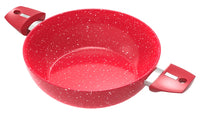 Walton Ceramic Coated Wok Pan With Glass Lid 24 cm