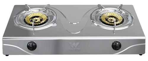 Walton Double Burner Gas Stove SS - WGS-DSB1 (LPG / NG)
