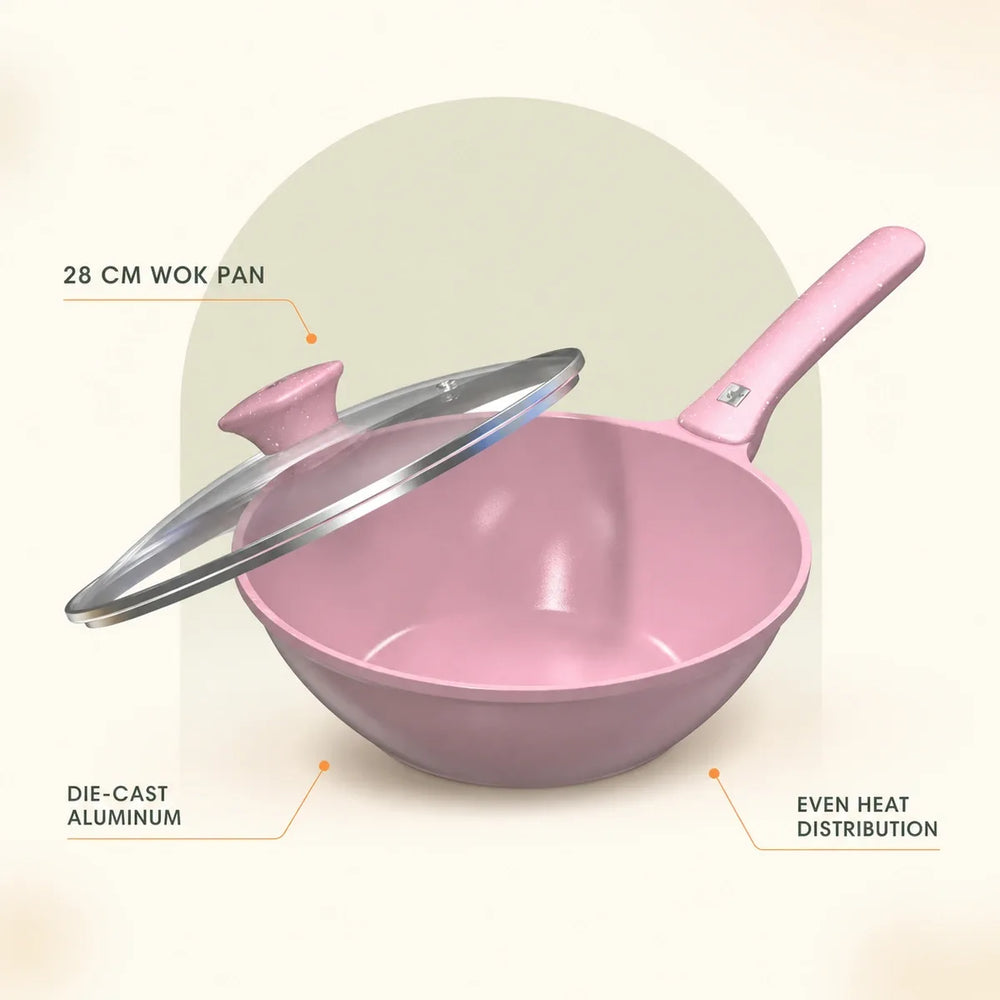 Walton Dynamic Die Cast Deep Wok Pan 28 CM