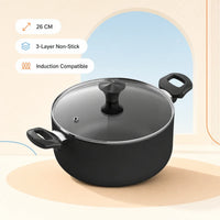 Walton Induction Based Casserole Pan 26cm