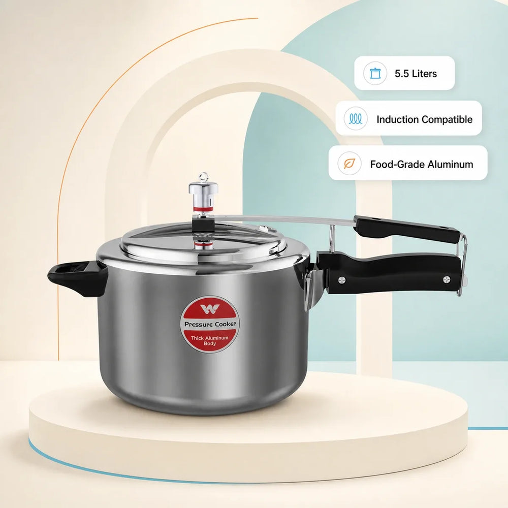 Walton Manual Straight Classic Induction Pressure Cooker 5.5L