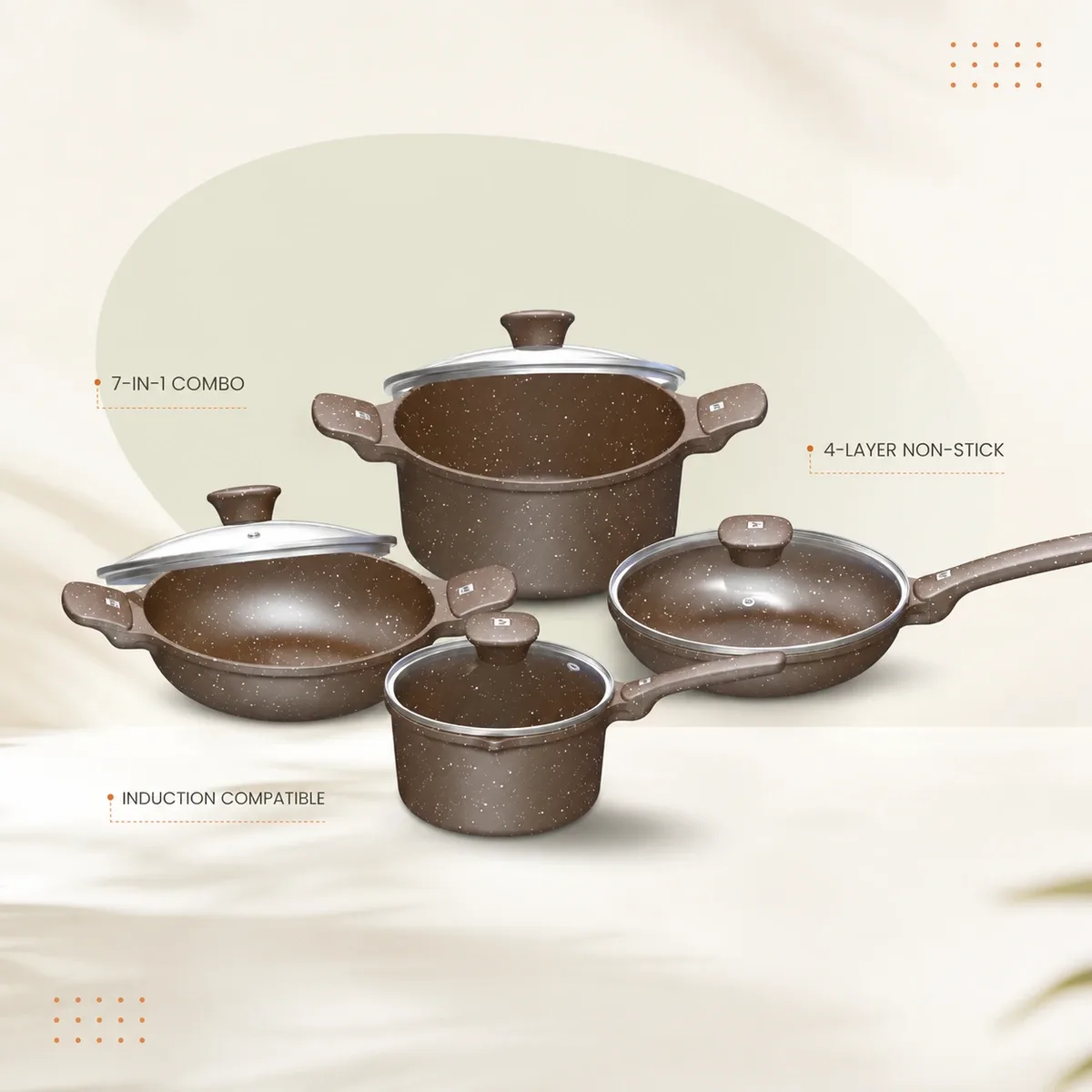 Dynamic Die Cast Cookware 7-In-1 Combo (Induction) price in Bangladesh