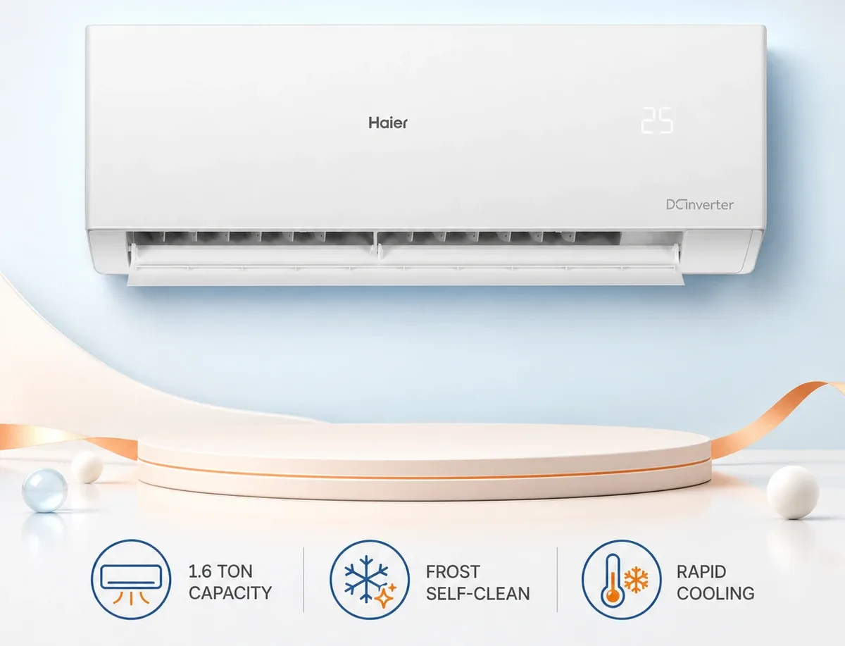 Haier 1.6 Ton DC Inverter AC HSU-19CleanCool(INV)(Pro) product image