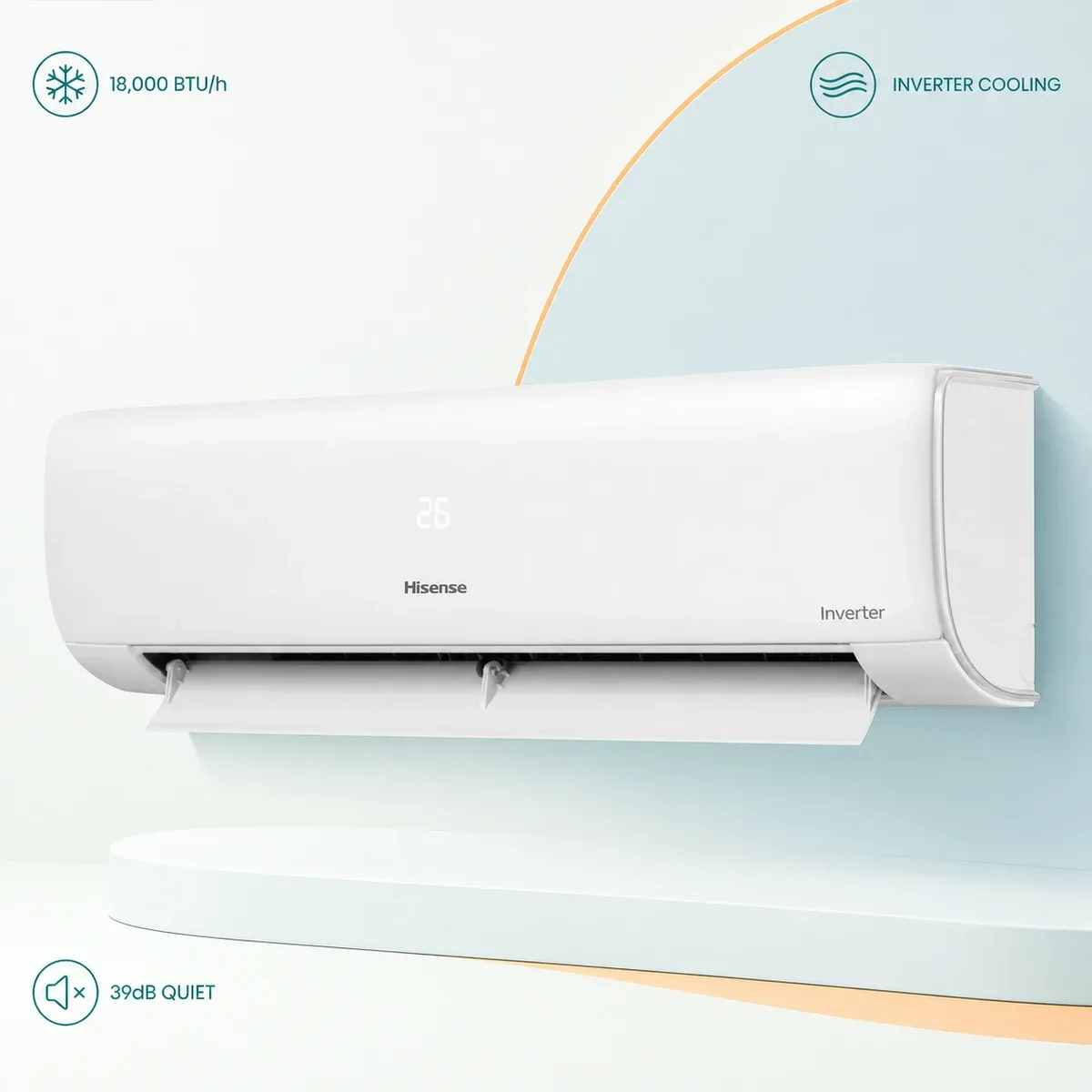 Hisense 1.5 Ton Smart Compact Inverter AC AS-18TW4RGSKB02DU product image