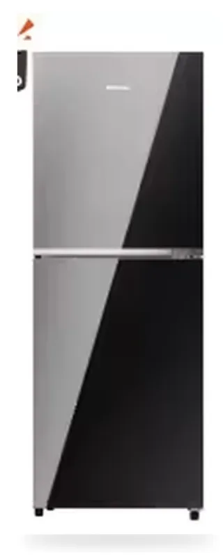 Hisense 238L TMF Inverter Glass Door Refrigerator Mirror Black — 3