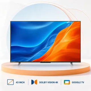 Hisense 43 Inch Bezelless Dolby Vision 4K UHD Smart Voice Control Google TV — 1