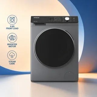 Hitachi BD-904HVOS-W 9 KG Inverter Front Load Washing Machine — 1