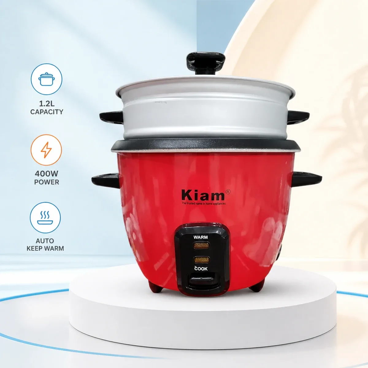 Kiam 1.2 Ltr Drum One Bati Rice Cooker product image