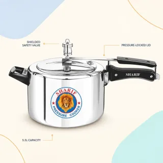 Sharif Pressure Cooker (Classic) 5.5 Litre — 1